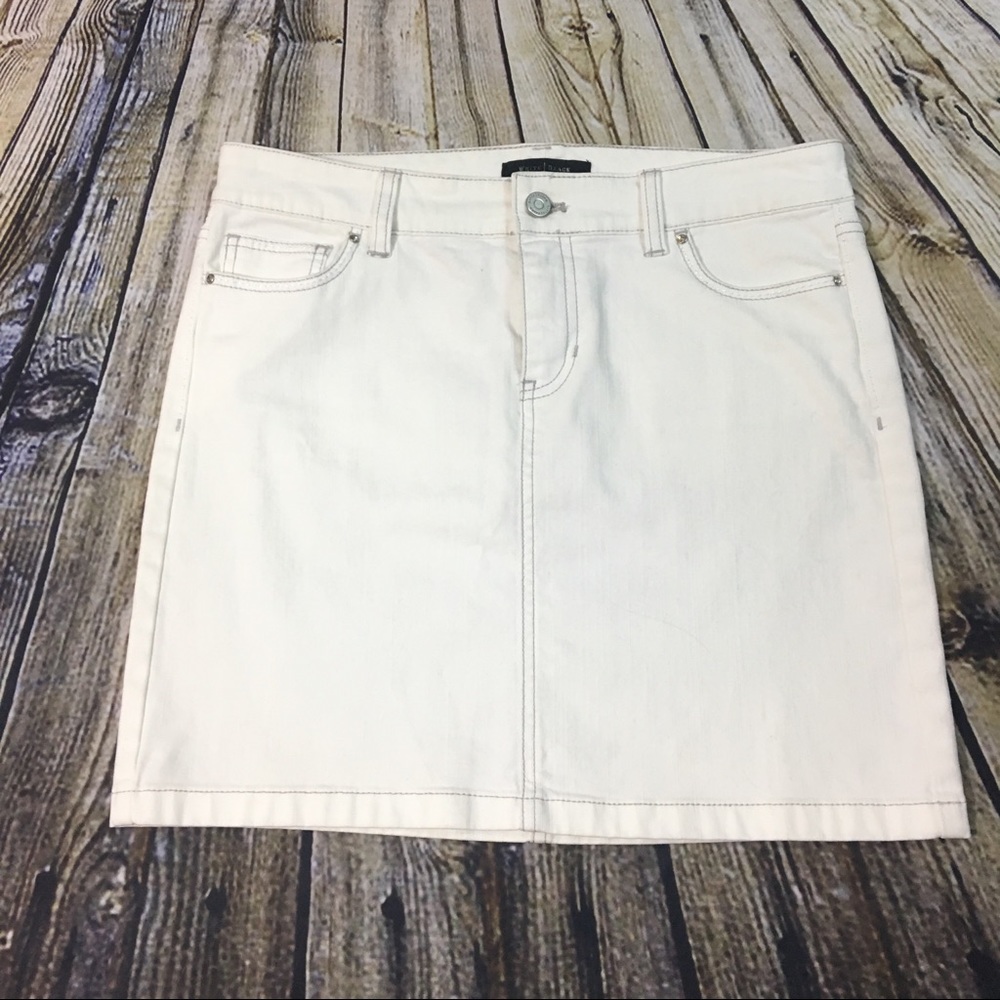 WHBM Embellished Denim Skirt 4